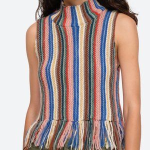 Sea New York Olina Fringe Top, Size M, Brand New with Tags